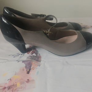 Black and grey shoes